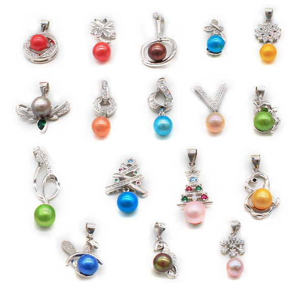 35 Styles 925 Sterling Silver Pendant Mounts Various Styles High Quality Fit Handmade Jewelry