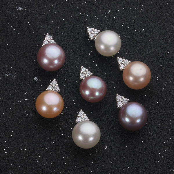 925 Sterling Silver Pendant Fantastic Cute Button Pearl Pendant Natural Colors Pearl Fit Female Handmade Jewelry