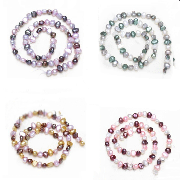 Cultured Baroque Freshwater Pearl Beads 5.5-6.5mm Approx 0.8mm Sold Per Approx 15.5 Inch Strand