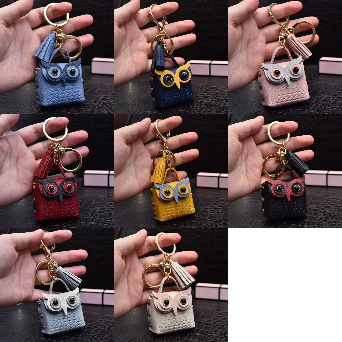 Cute Owl Bag Keychains Fashion Decorations Various Colors Available High Quality