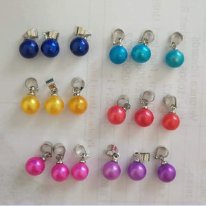 Round culture 6-8 MM pearl pendant,AAA freshwater dyed pearl pendant hot sale